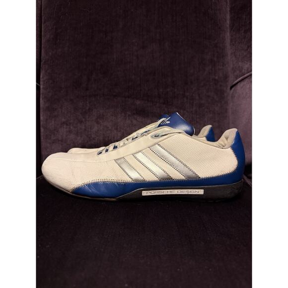 adidas gazelle silver green womens PORSCHE DESIGN x ADIDAS Size 9.5 Black White Leather Lace Up Sneakers – Sui  Generis Designer Consignment main image 0